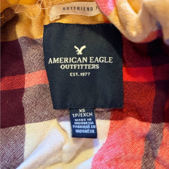 American Eagle Outfitters Multicolor Plaid Shirt - Picture 2 of 3